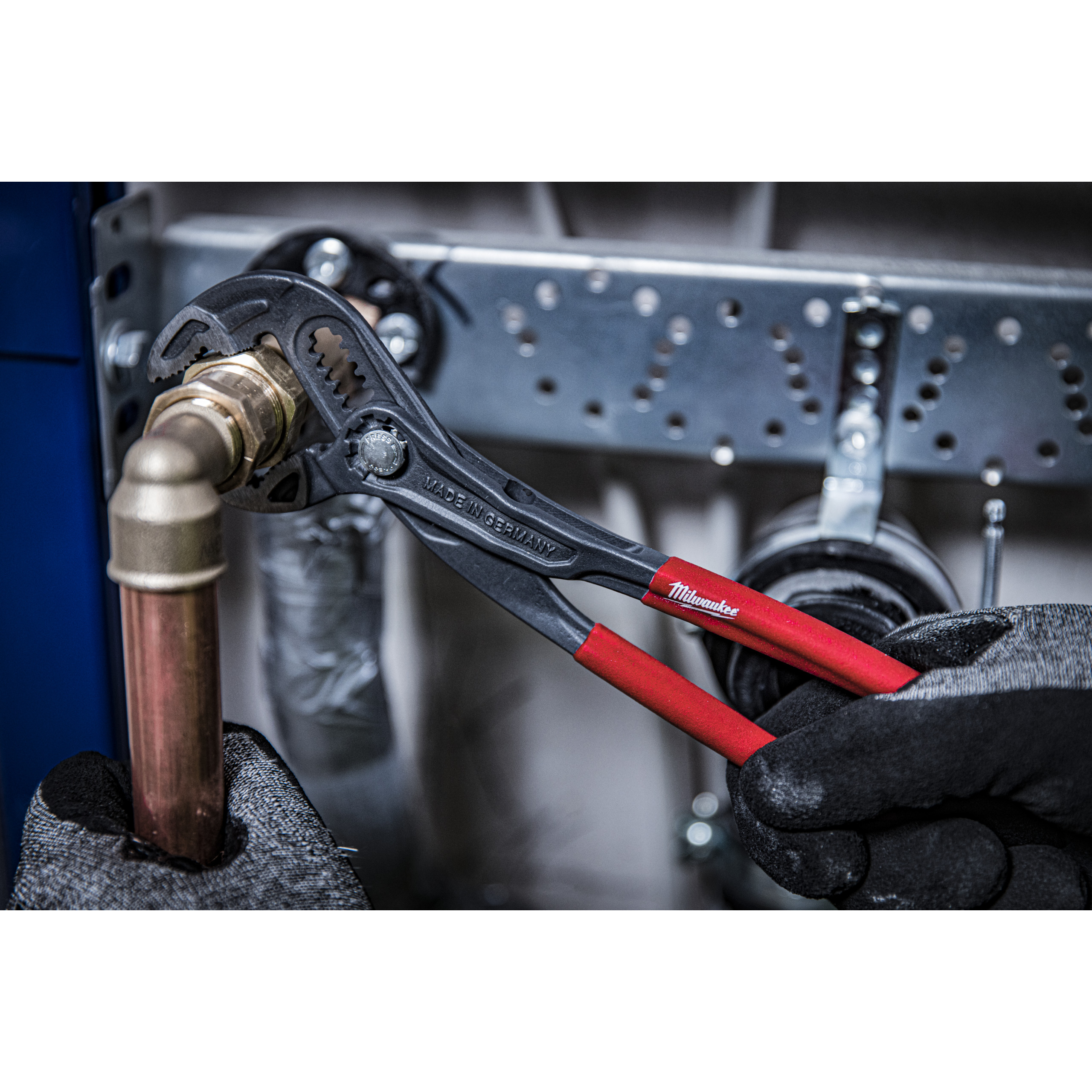 Milwaukee Wasserpumpenzange 250 mm, mit Druckknopfverstellung