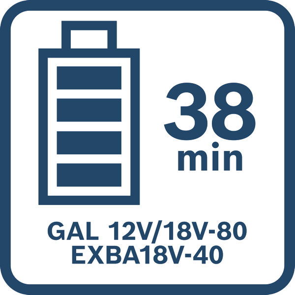 Symbol, Batterie, Batterie Icon, Ladung, Kapazität, Gal 12V/18V-80