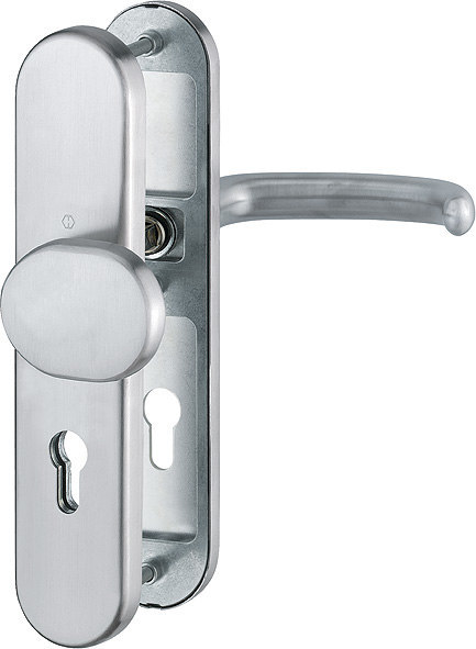 HOPPE FH Schutz-Wechselgarnitur San Francisco mit Langschild FS-E86G/3331/3310/1301F, Edelstahl