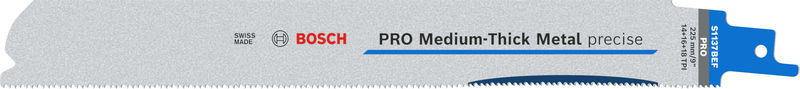 Bosch PRO Medium-Thick Metal precise S1137BEF Blatt, 1,1 x 25 x 225 mm, 5-tlg.