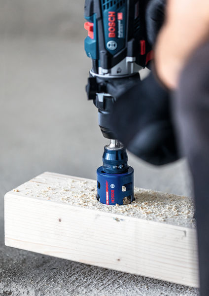 Detailbild, elektrischer Bohrer, Bosch, Bohrerset, Holzbearbeitung, Elektrowerkzeug