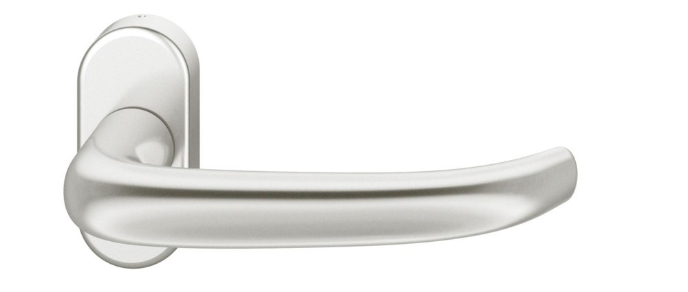 FSB Drücker-Halbgarnitur ohne Schlüsselrosette 09 1053, oval, VK 8 mm, Aluminium