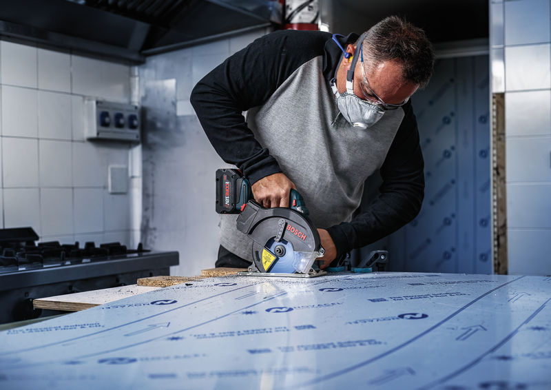 Anwendungsbild, Arbeitswerkzeug, Stichsäge, Bosch, Schleifscheibe, Bau/Metall