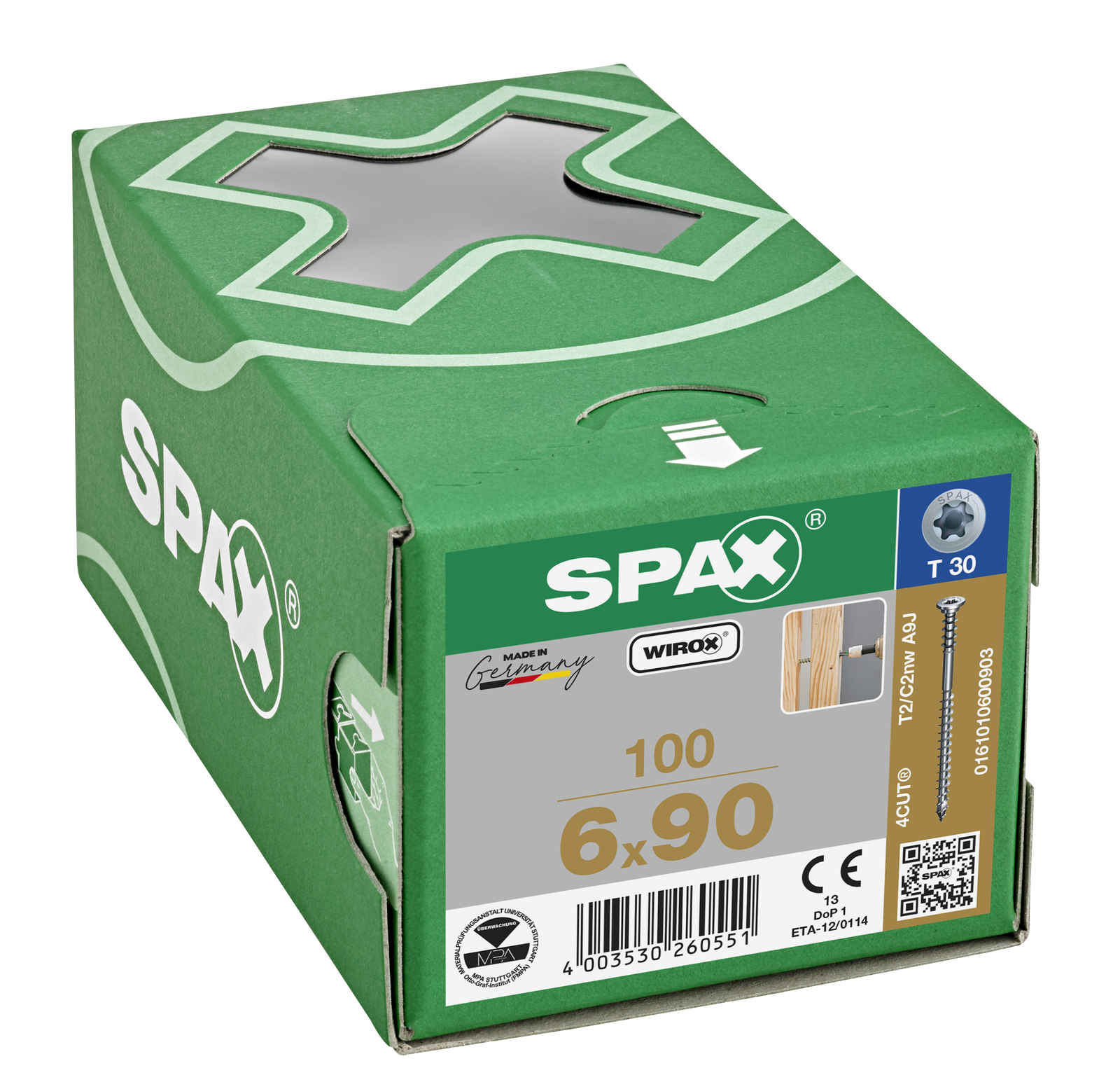 SPAX Justierschraube - Flachkopf, T-STAR plus, Halterillen, 4CUT, WIROX