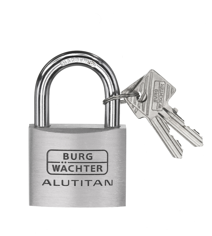 Vorhangschloss Burg Wächter Alutitan 770, Aluminium massiv