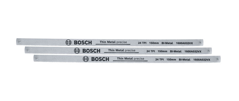 Bosch Handwerkzeuge Bügelsägeblätter 150 mm 24 TPI 3 Stück