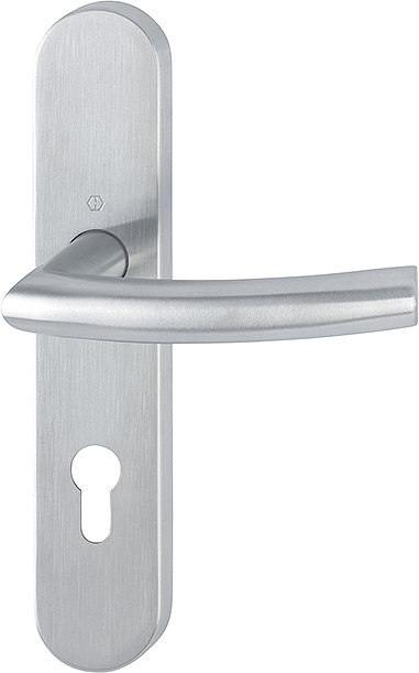 HOPPE FH Drückergarnitur Trondheim mit Langschild FS-E1430/353H, Edelstahl