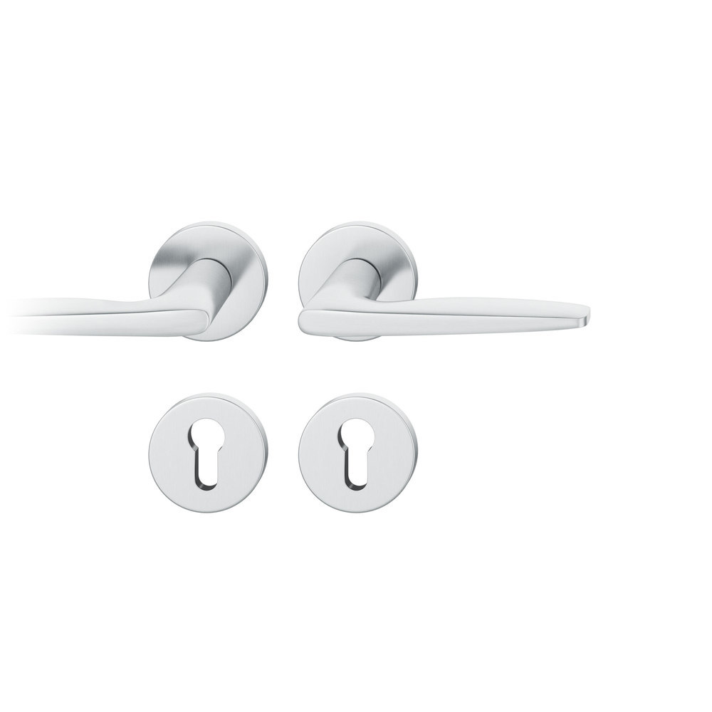 FSB Drückergarnitur mit Rosetten 12 1058, ASL, rund, VK 8 mm, Edelstahl