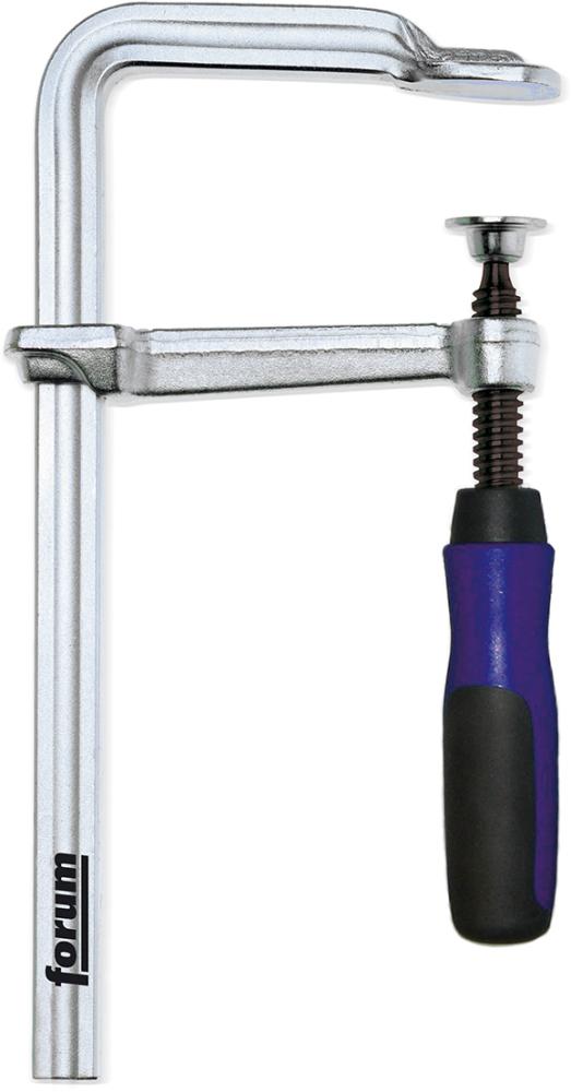 Ganzstahl-Schraubzwinge mit 2-Komponenten-Kunststoffgriff, FORUM