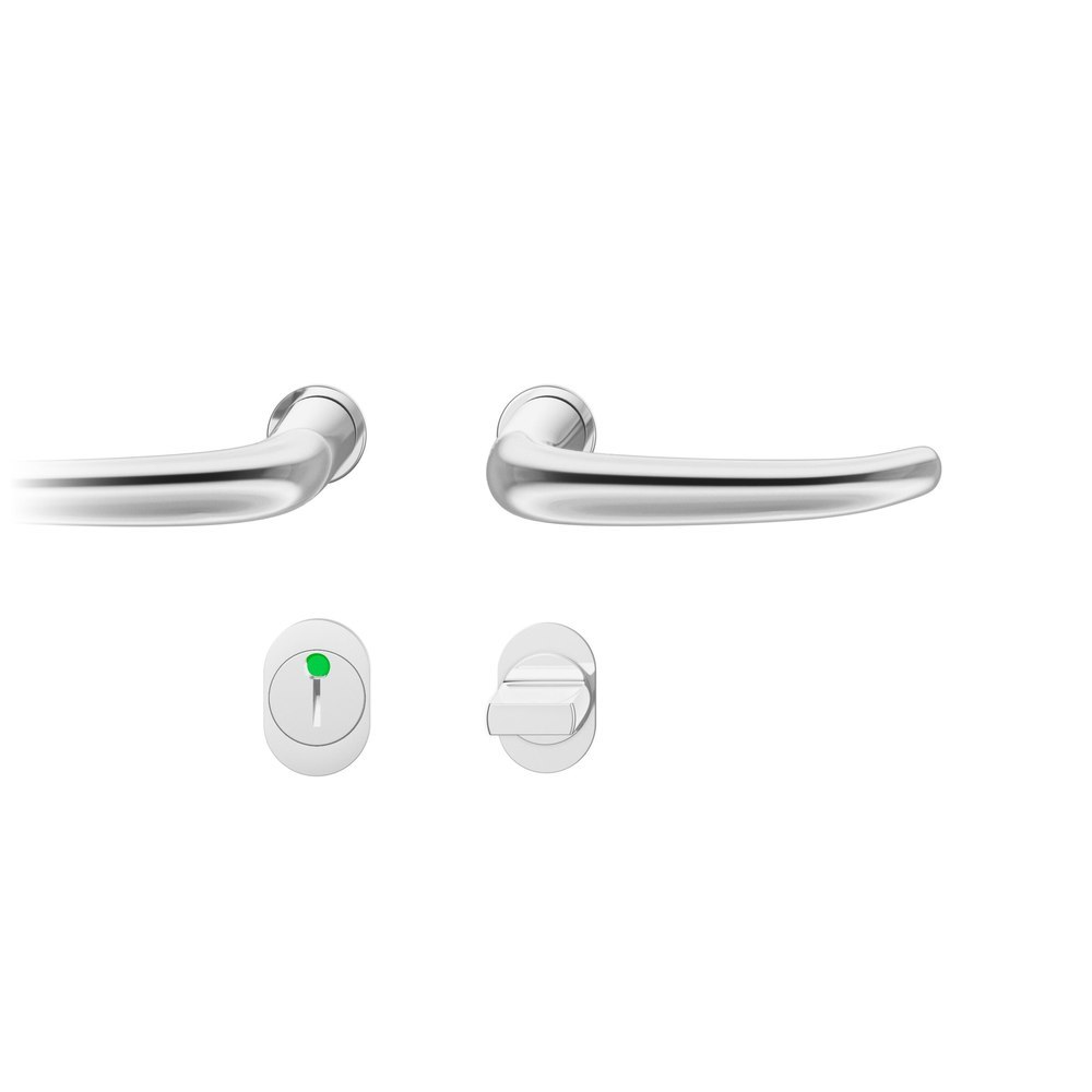 FSB Steckgriff-Drückergarnitur mit Rosetten 15 1023, rund, VK 8 mm, Edelstahl