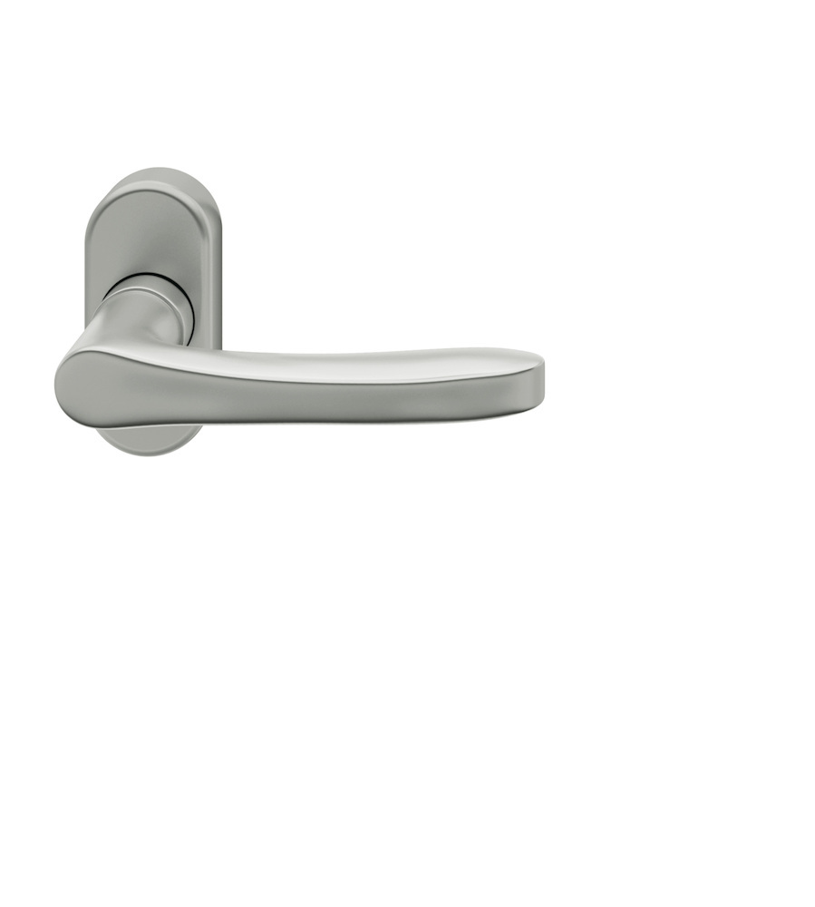 FSB FH Drücker-Halbgarnitur ohne Schlüsselrosette 09 1043, oval, VK 9 mm, Aluminium