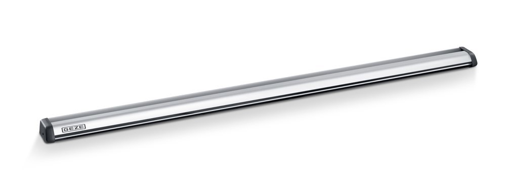 Teleskopstange, Aluminium, Schiene, Glänzend, Lichtes Grau