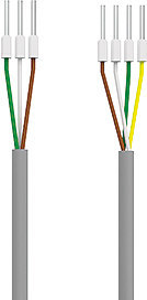 Kabel, Steckverbinder, Mehrfachkabel, Kupferleiter, Isolierung