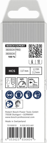 Produktbild Verpackung, Bosch, HCS, 117 mm, 12 TP, 2.2 mm
