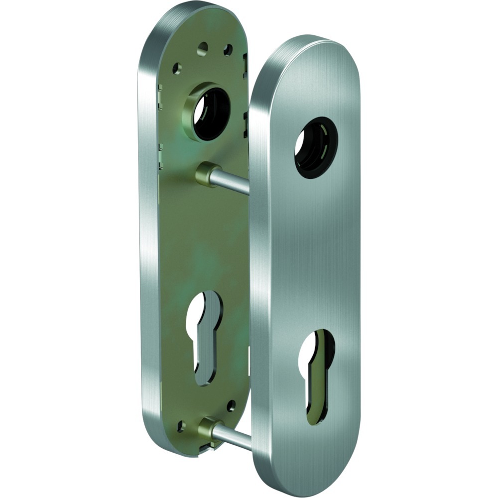 OGRO Kurzschild 7051K, Edelstahl