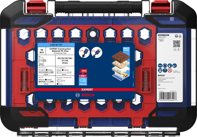 Produktbild Verpackung, Koffer, Schraubenzieher-Set, Bithalter, Werkzeugkasten, Universal-Bits