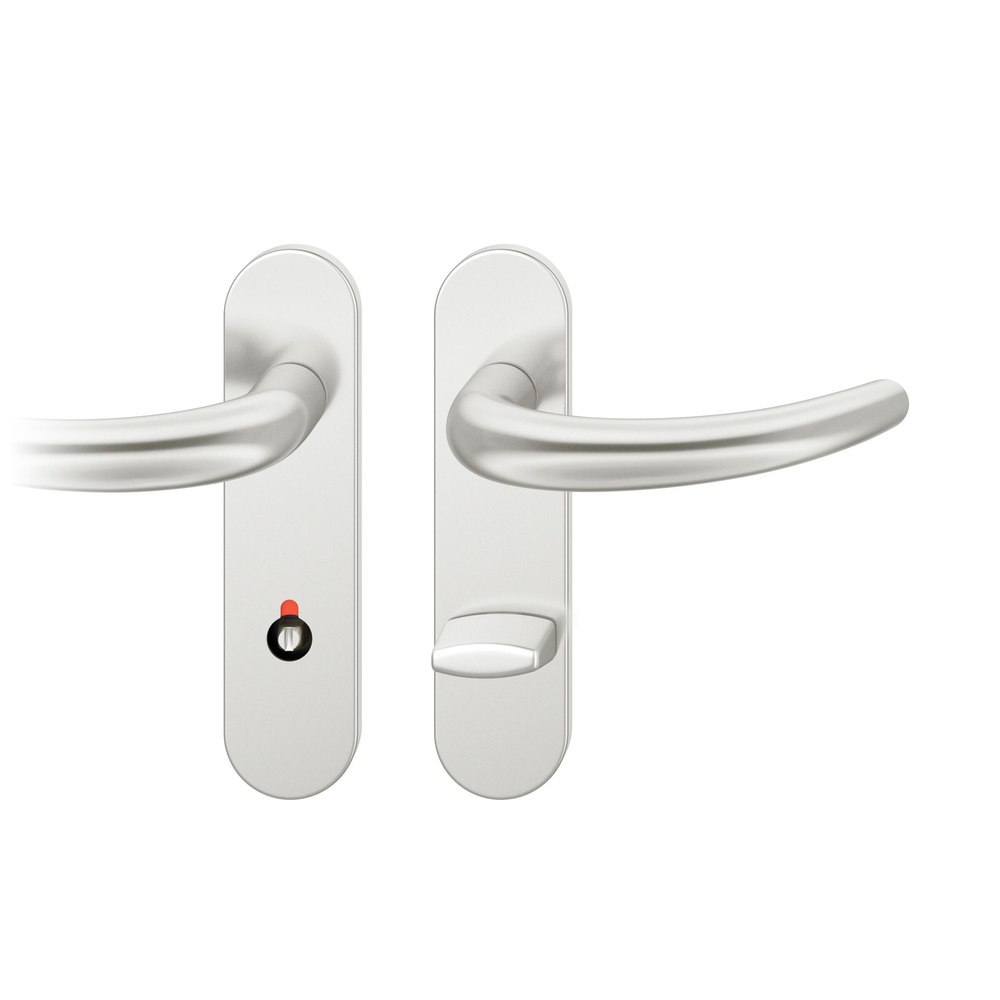 FSB Drückergarnitur mit Kurzschild 72 1160, AGL 3, Aluminium