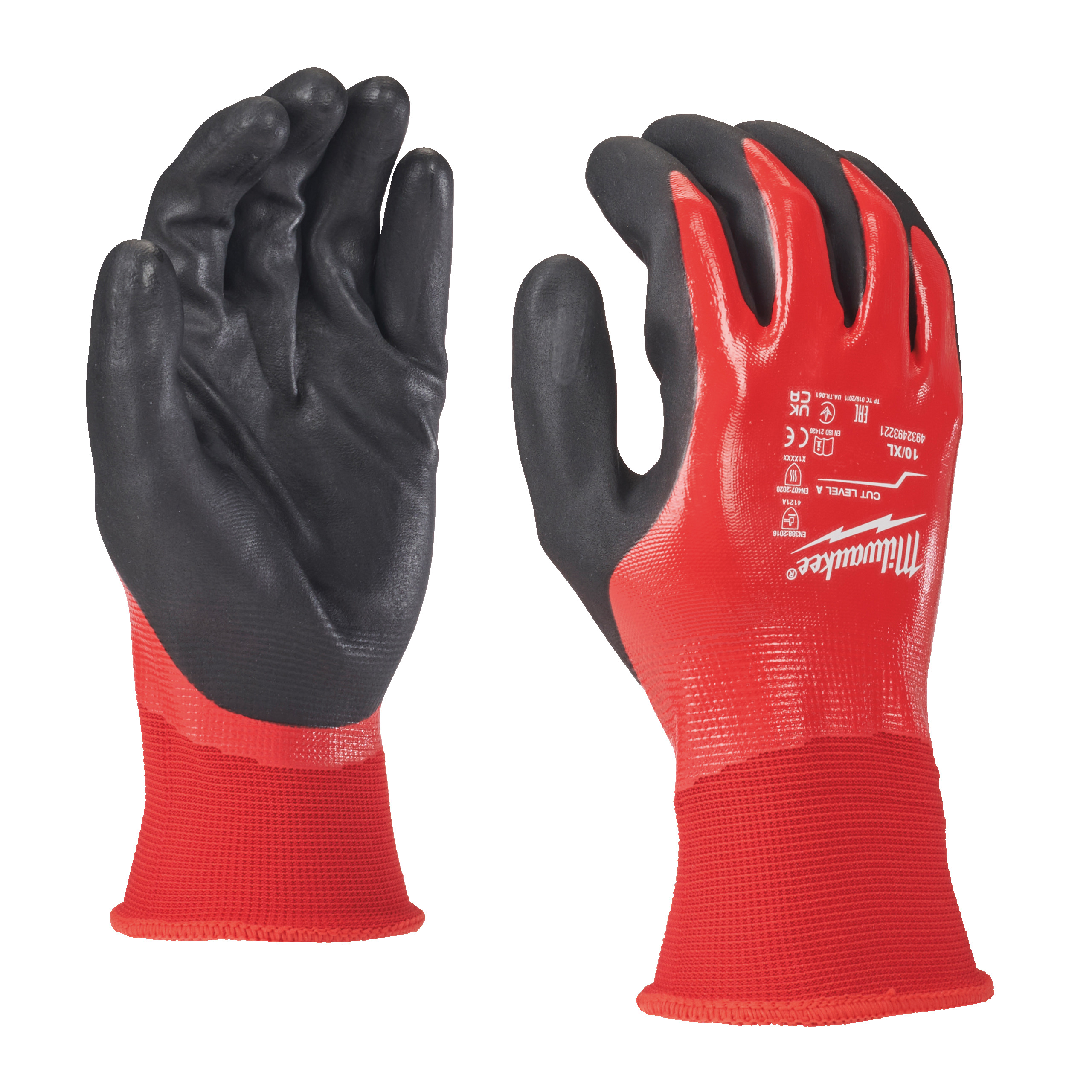 Arbeitshandschuhe, Gummi-Handschuhe, Rot-schwarz, Nitril-Handschuhe, Schutzhandschuhe