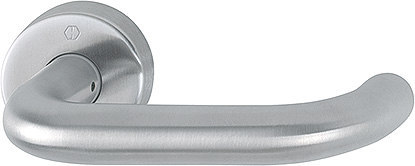 HOPPE Drücker-Halbgarnitur Paris ohne Schlüsselrosette E138Z/42H, VK8, mit Stütznocken, Edelstahl