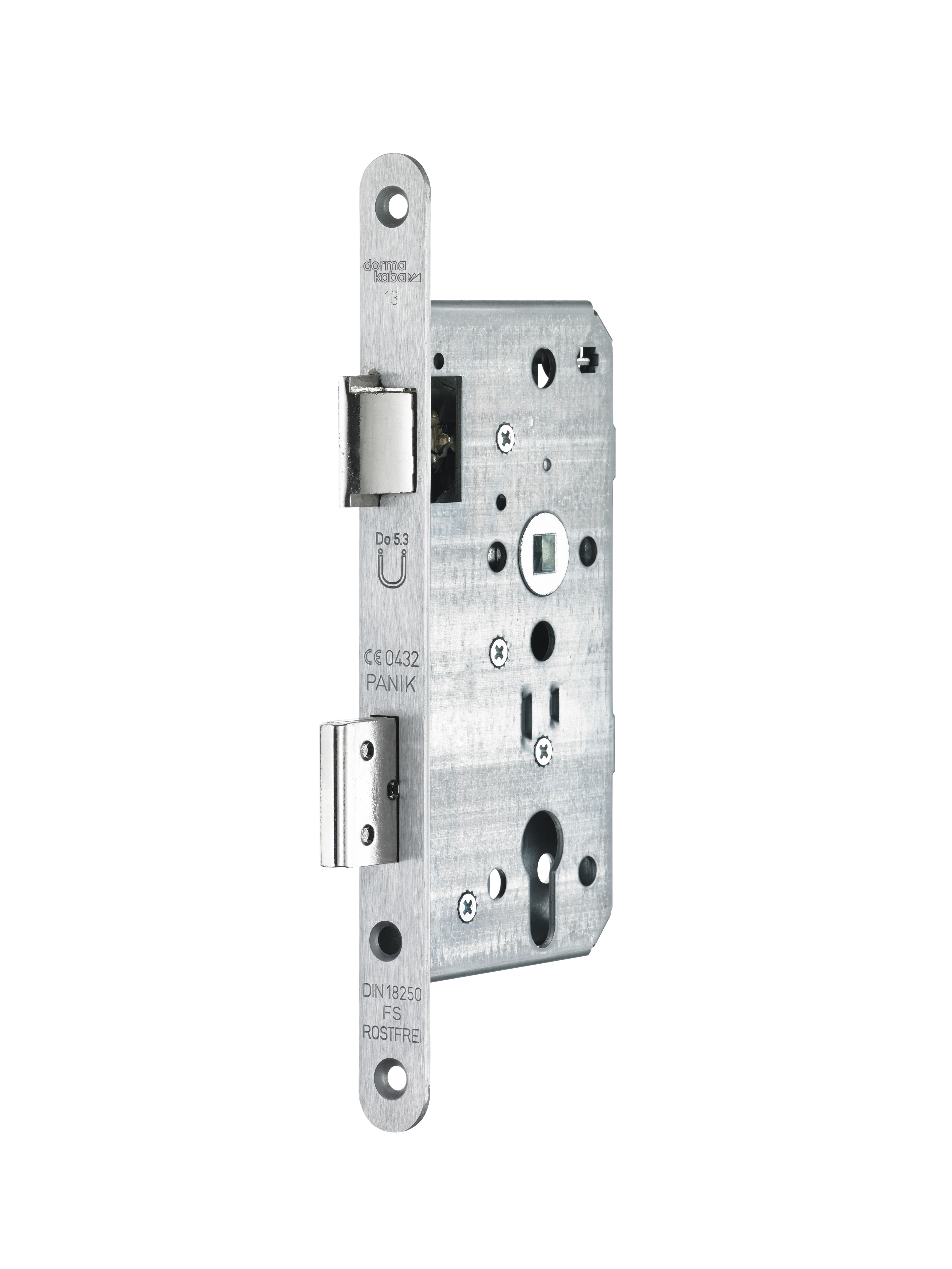 dormakaba Einsteckschloss d-0182 PZ72/9,D55,F20x235 rund,ER,PAF-D,DL einw St-FA