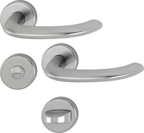 HOPPE Drückergarnitur Marseille 1138/42KV/42KVS,WC/S,8(8),F9,TS 37-42