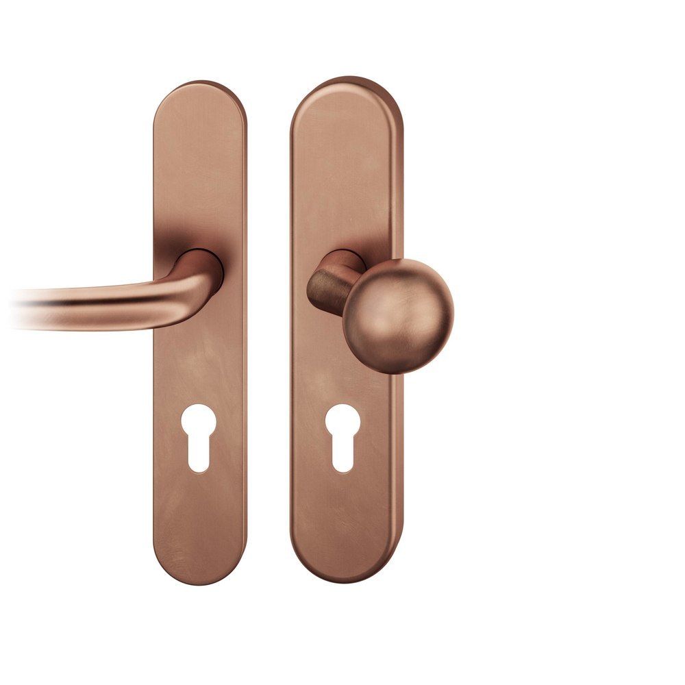 FSB Schutz-Wechselgarnitur mit Langschild 73 7378, oval, VK 8 mm, 15 mm, Bronze