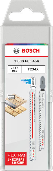 Produktbild Verpackung, Sägeblatt, Tigersaw, Holzarbeit, Sägezahn, Bosch-Universal