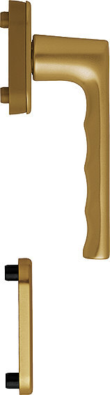 HOPPE Fenstertür-Halbgarnitur Hamburg 0700/U26/49PNS, N 10, Profilzylinder gelocht