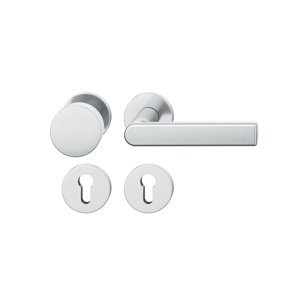 FSB FH Wechselgarnitur mit Rosetten 76 1244, AGL3, rund, VK 9 mm, Edelstahl