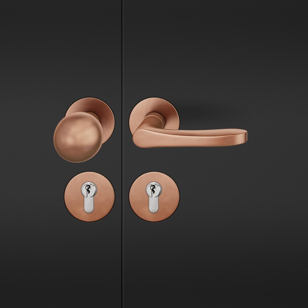 FSB FH Wechselgarnitur mit Rosetten 76 1106, AGL3, rund, VK 9 mm, flächenbündig, Bronze