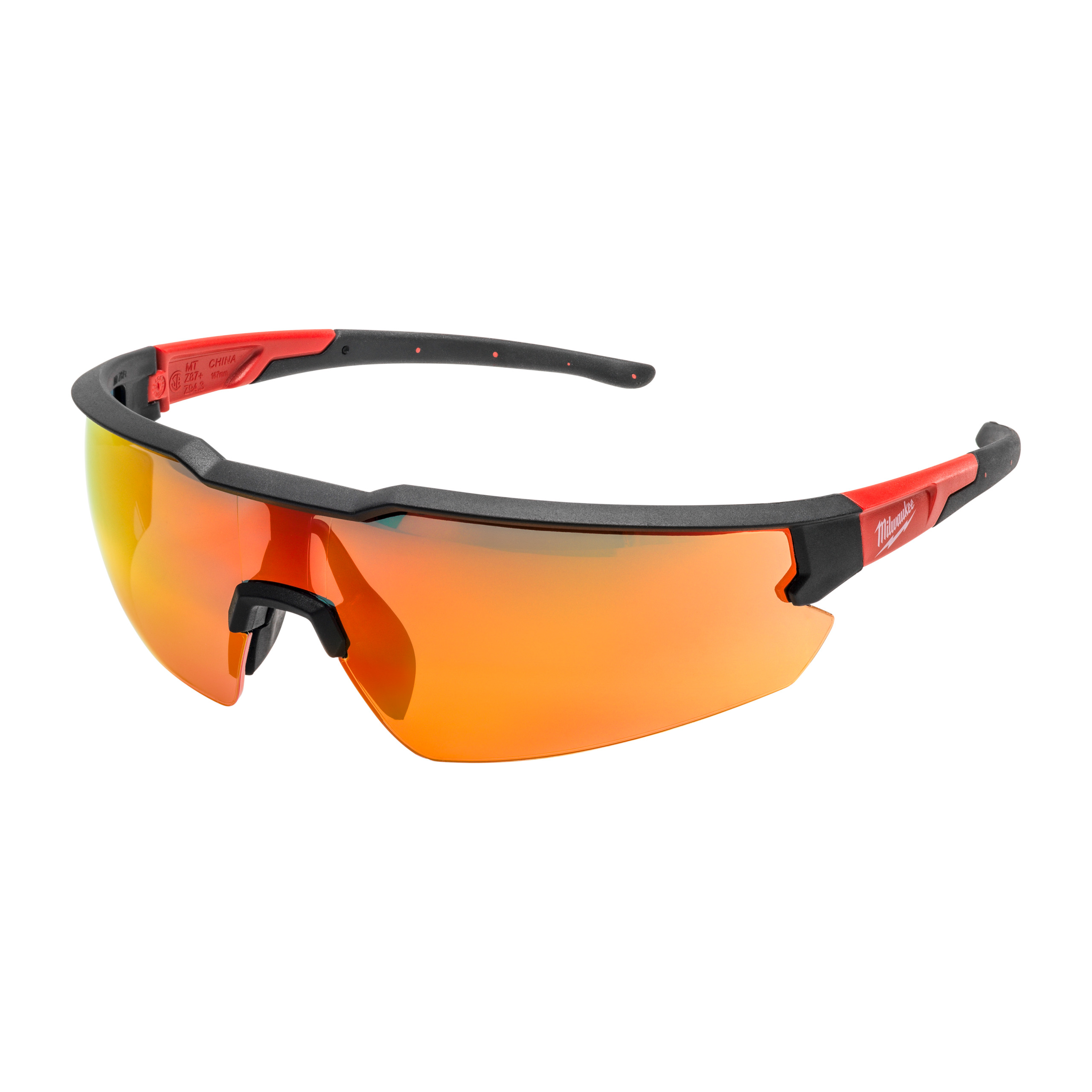 Sportbrille, Sonnenbrille, orange Gläser, rahmenlos, Milwaukee?