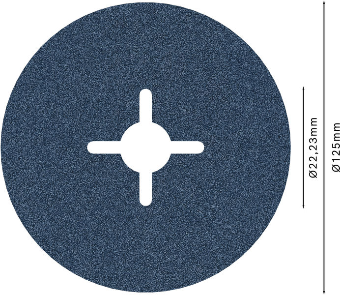 Bosch PRO R574 Fiberscheibe, 115&nbsp;mm, G60