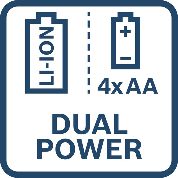 Symbol, dual power, 4xAA, batterie, anzeige, symbol