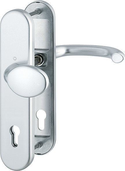 HOPPE FH Schutz-Wechselgarnitur Marseille  mit Langschild FS-76G/3331/3310/1138F, Aluminium