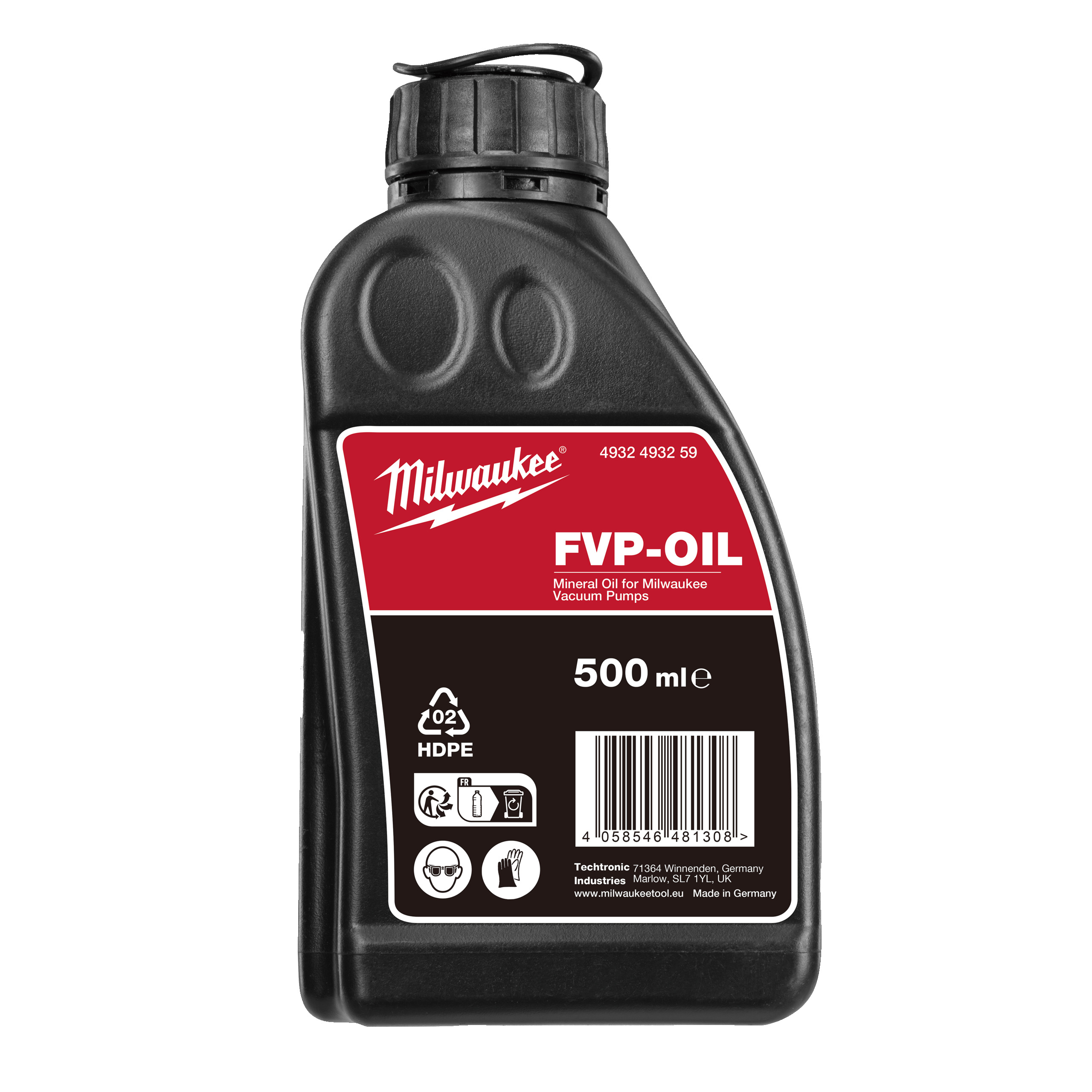 Milwaukee Mineralöl Fuel für Vakuumpumpen 500ml