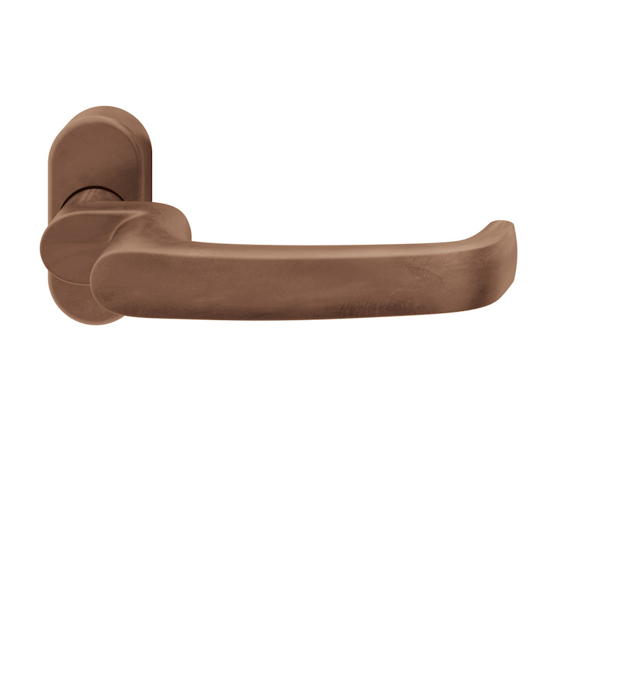 FSB FH-Drücker-Halbgarnitur ohne Schlüsselrosette 06 1045, oval, VK 9 mm, Bronze