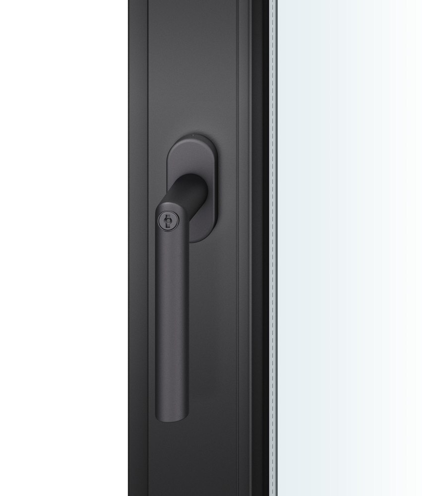 Türgriff, Fenstergriff, Stahlgriff, Klemmverschluss, Rahmenzugang