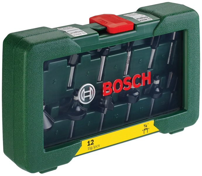 Bosch 12-teiliges HM-Fräser-Set