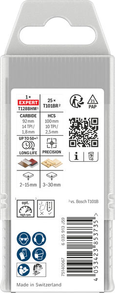 Produktbild Verpackung, carbide, spitze, bohrer, bit, noten