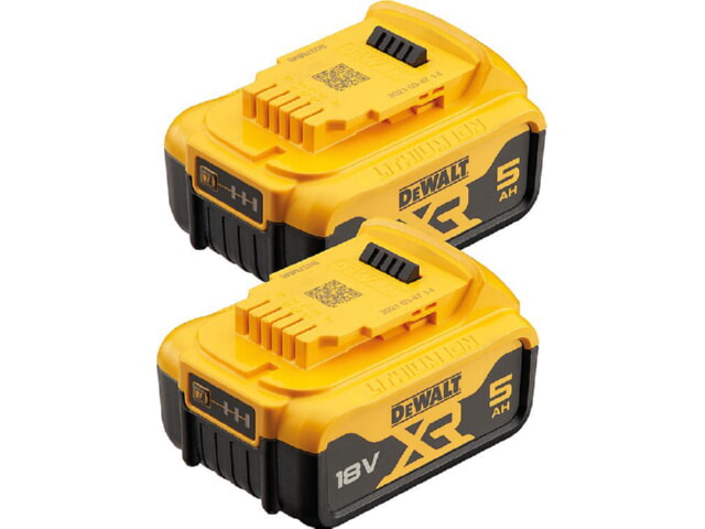 DEWALT  2er Akku-Set 18 Volt / 5 Ah