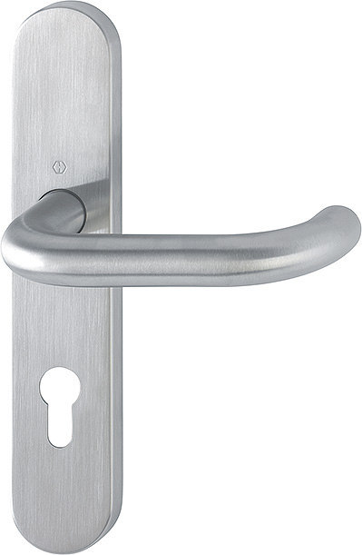 HOPPE FH AP Drückergarnitur Paris mit Langschild FS-E138/353H, Edelstahl