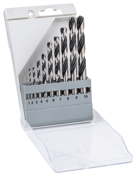 Bosch HSS-Spiralbohrer-Set PointTeQ, 10-tlg., 110 mm