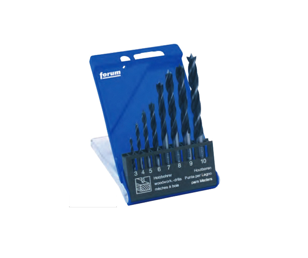 FORUM Holzspiralbohrer-Satz - 8-teilig