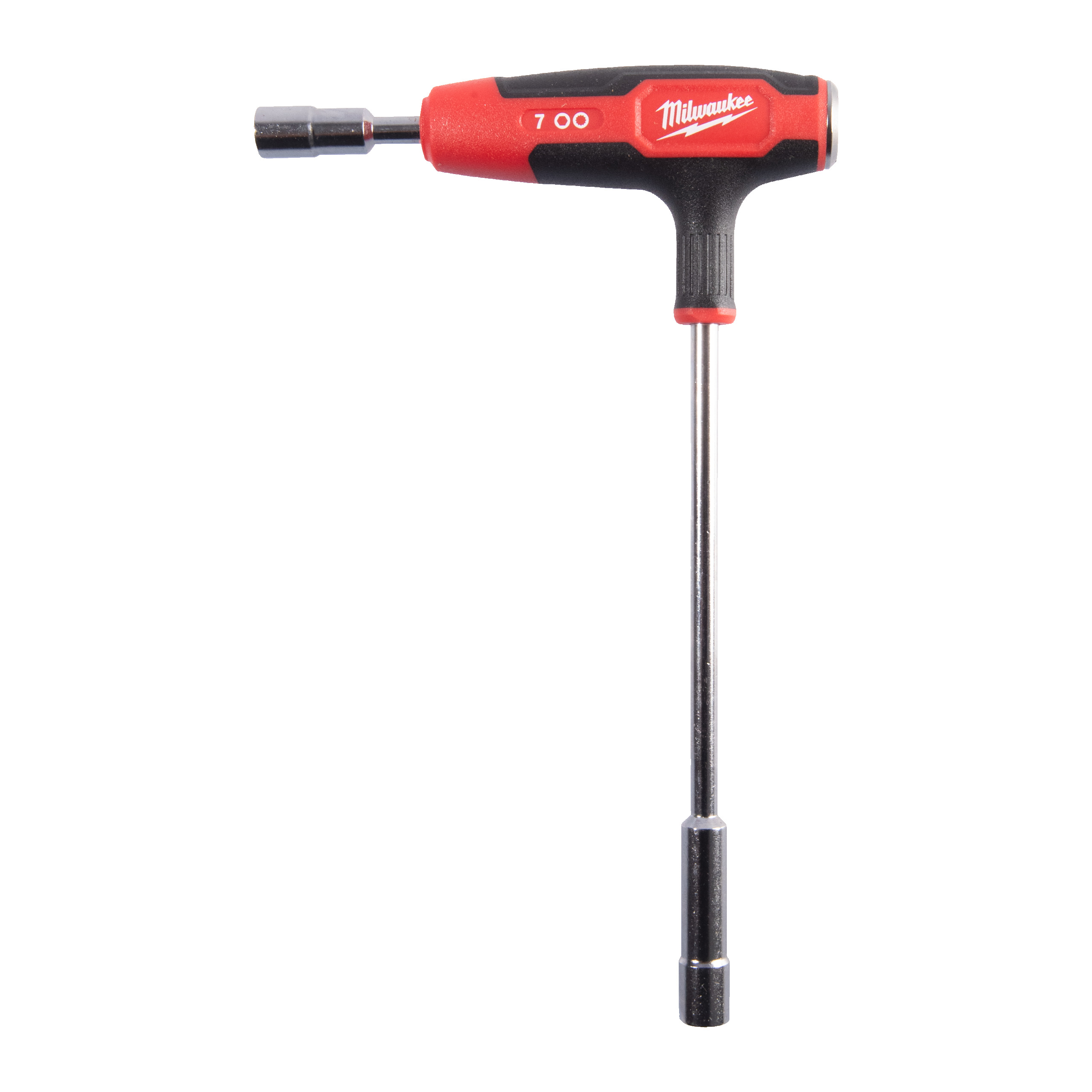 Milwaukee Schraubenzieher T-Griff 7 mm Steckschlüssel mit Softgrip-Auflage