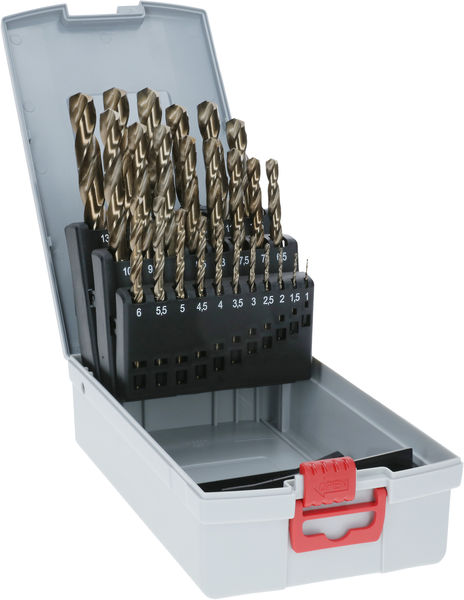 Bosch PRO Stainless Steel HSS-Co Spiralbohrer-Set, 25-tlg.