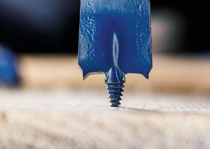 Detailbild, Schraubendreher-Spitze, Bohrer, Schraubendreher, Werkzeug, Farbton-Blau