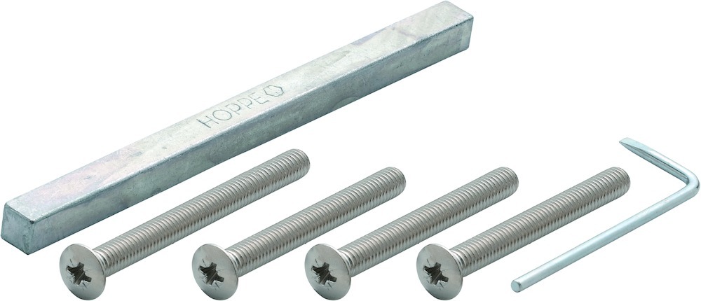 HOPPE Befestigungsset für Schutz-Türgriffgarnituren ES1 (Griff/Griff), sichtbar, VK 8 mm, DIN 966