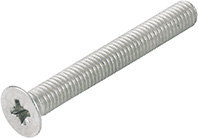 HOPPE Gewindeschraube M6 für Schutzbeschläge, -Profiltür-Garnituren mit verdeckter Befestigung, Eisen