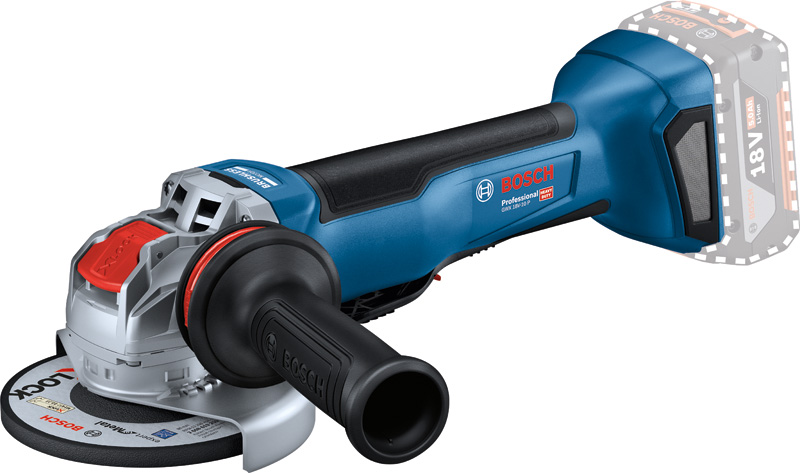Bosch Akku-Winkelschleifer mit X-LOCK GWX 18V-10 P