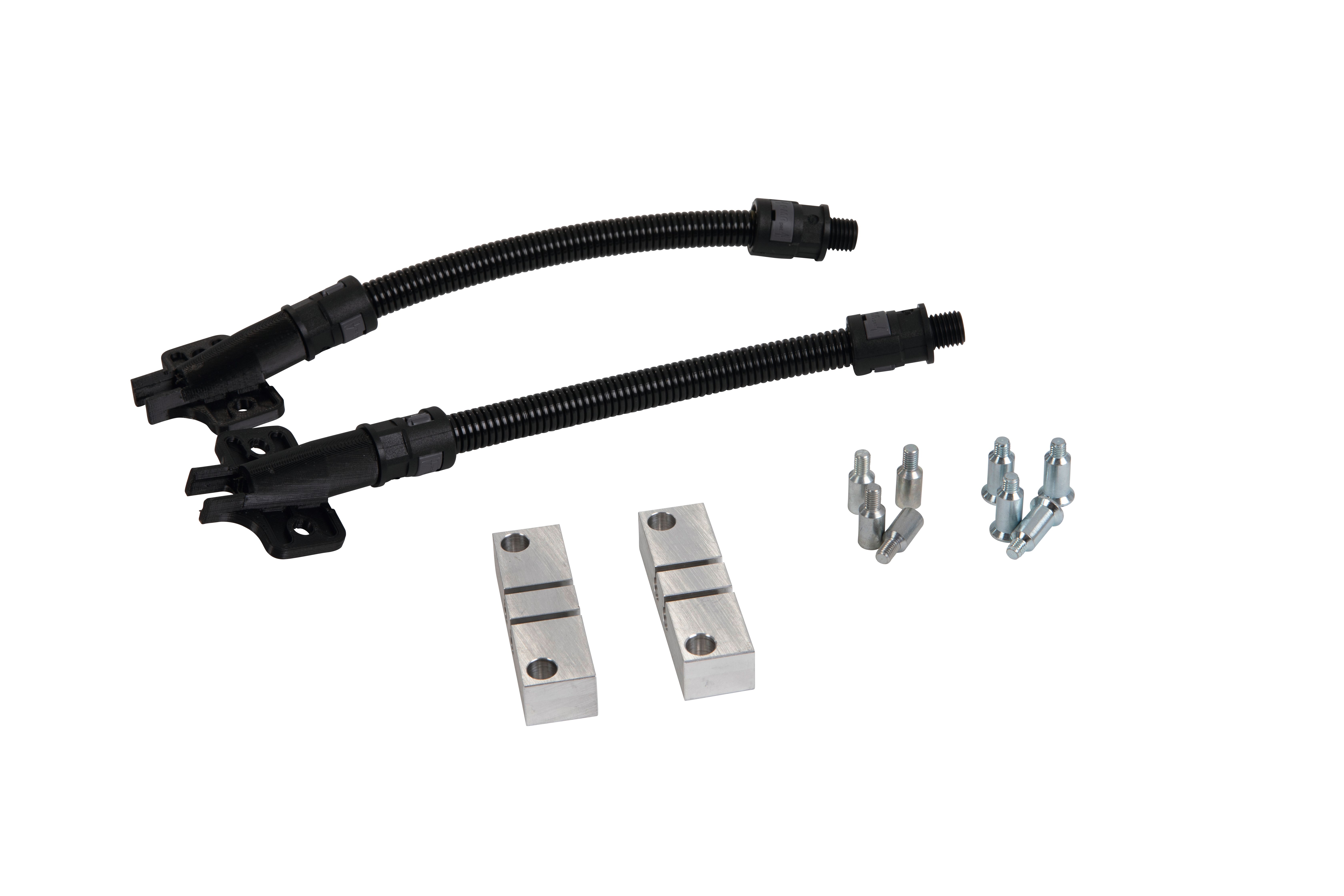 kabel, steckverbinder, metallteile, schraubensatz, montagekit